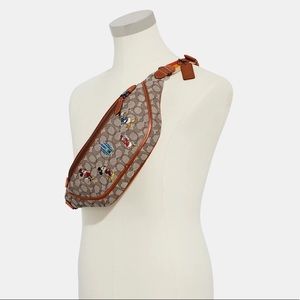 Disney x COACH Mickey and Friends Belt Bag NWT